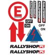Zestaw naklejek regulaminowych RallyShop.pl